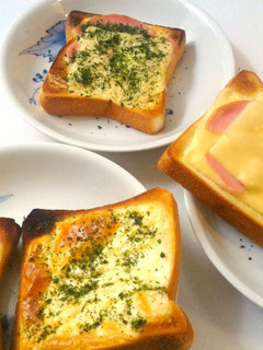 青のり チーズ トースト ハム-レシピのメイン写真