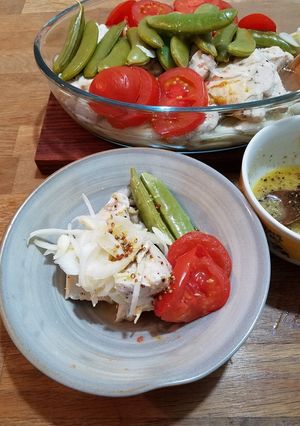 鶏むね肉の蒸し鶏-レシピのメイン写真