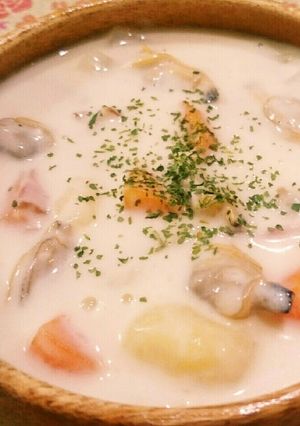 旬のアサリで♪簡単♪クラムチャウダー♪-レシピのメイン写真