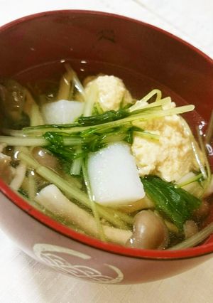 鶏団子と長芋のお吸い物-レシピのメイン写真