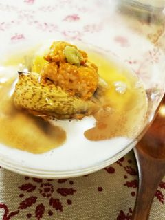 湯葉と焼き茄子の雲丹乗せ餡掛け❤-レシピのメイン写真