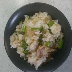 菜の花と豚バラの混ぜご飯-レシピのメイン写真
