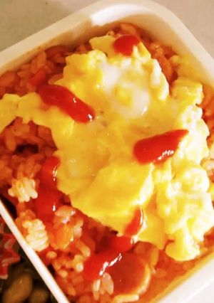 レンジで簡単オムライス-レシピのメイン写真
