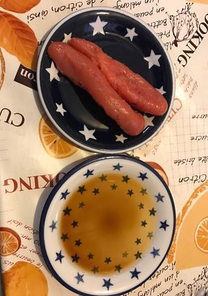 生たらこの酢醤油(^-^)v-レシピのメイン写真