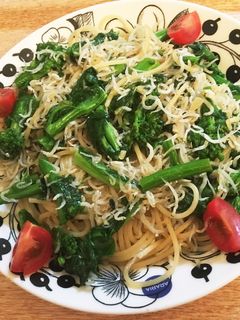 簡単!旬を味わう菜の花しらすの和風パスタ-レシピのメイン写真