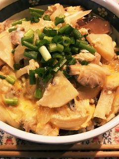 アサリと筍の卵とじ丼-レシピのメイン写真
