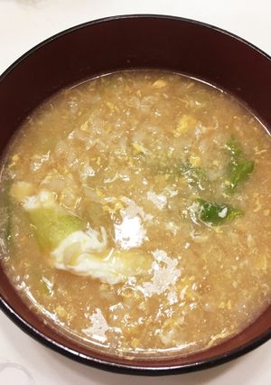 朝食や風邪にいかが？大根と卵の和風雑炊-レシピのメイン写真