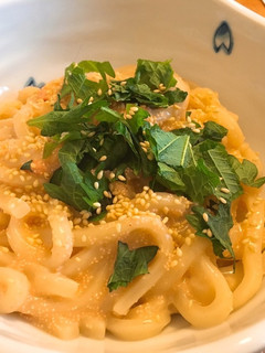 明太クリームのおうどん-レシピのメイン写真