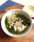 菜花と豆腐のおつゆ　ねぎの香り♪