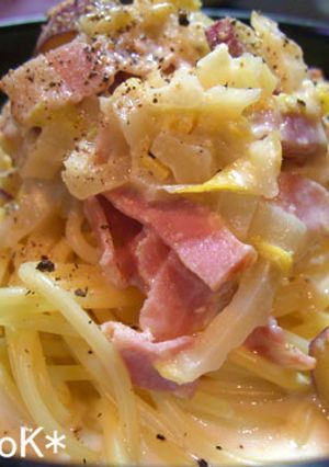 サツマイモと白菜のチーズクリームパスタ♪-レシピのメイン写真
