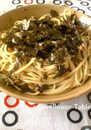 好物いっぱい★納豆じゃこパスタ-レシピのメイン写真