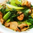 チンゲン菜と豚肉のオイスターソース炒め