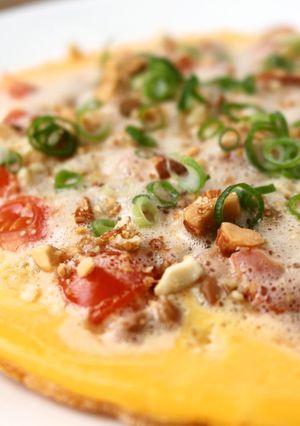 友加里×地養卵★納豆オープンオムレツ-レシピのメイン写真