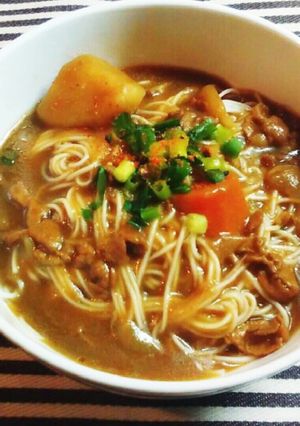 残ったカレーで！カレーそうめん-レシピのメイン写真