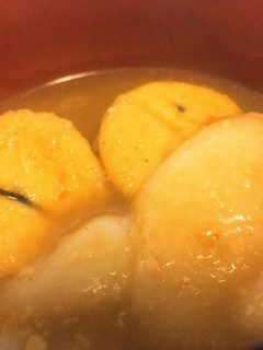 簡単&腹持ち良し♡がんも&餅のお味噌汁♪-レシピのメイン写真
