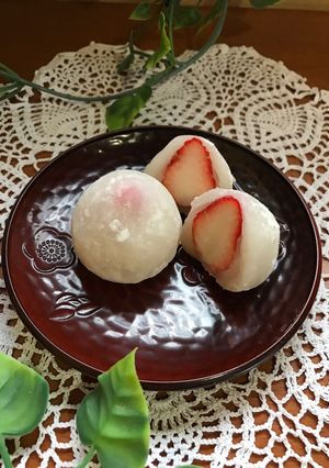 春のいちご大福-レシピのメイン写真