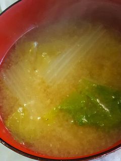 白菜と油揚げの味噌汁-レシピのメイン写真