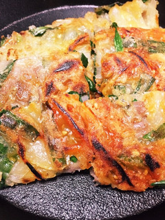 ごま油するめキムチ入簡単海鮮チヂミ-レシピのメイン写真