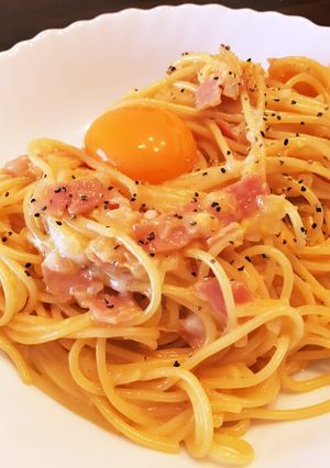 君の恋は黄味が濃い♡濃厚カルボナーラ-レシピのメイン写真