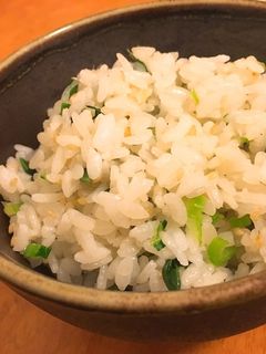 小松菜と生姜の混ぜごはん*お弁当にも!-レシピのメイン写真