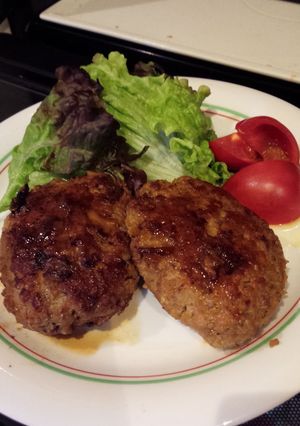 簡単ヘルシー！シャキシャキ豚バーグ！-レシピのメイン写真
