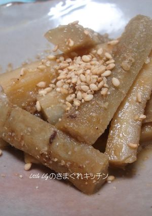ごぼうの胡麻酢和え　-レシピのメイン写真