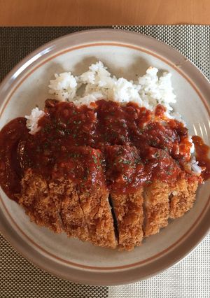 ミートソースカツライス-レシピのメイン写真