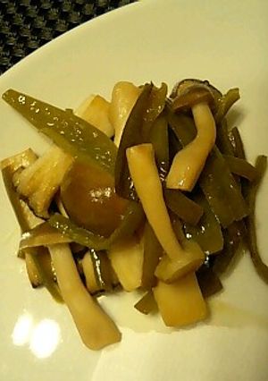 ピーマンきのこのスイートチリソース炒め-レシピのメイン写真