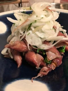 ホタルイカ、菜の花、新玉ねぎのサラダ-レシピのメイン写真