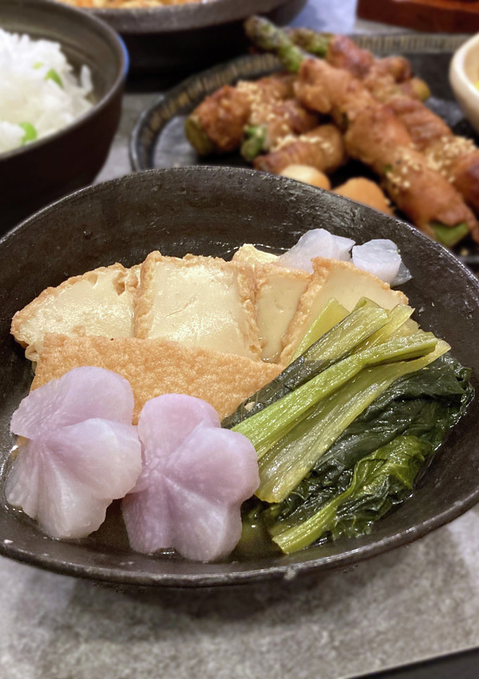 小松菜と厚揚げの煮物 ☆☆☆-レシピのメイン写真