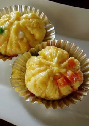 チーズ入りたまごの茶巾-レシピのメイン写真