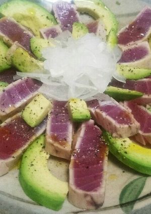 マグロとアボカドのカルパッチョ風-レシピのメイン写真
