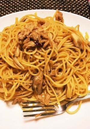 ピリ辛和風パスタ-レシピのメイン写真