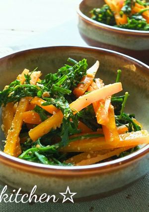 栄養満点☆にんじんの胡麻和え-レシピのメイン写真