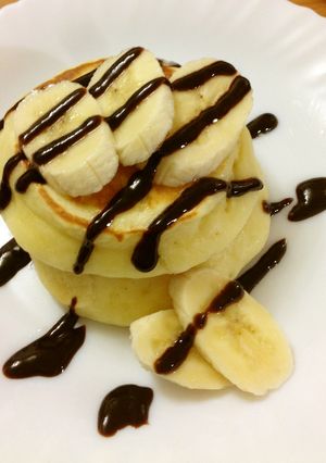 混ぜるだけ:もちふわパンケーキ-レシピのメイン写真