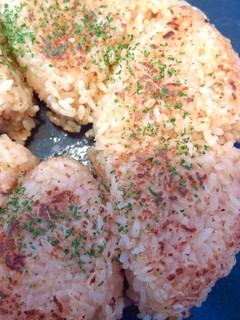 フライパンで簡単♪生姜焼き風焼きおにぎり-レシピのメイン写真