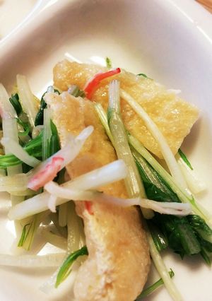 かるしおレシピ！水菜とあげの煮浸し-レシピのメイン写真