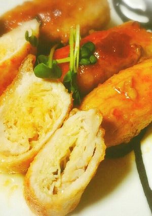 簡単！お弁当に♪キャベツを巻いた生姜焼き-レシピのメイン写真