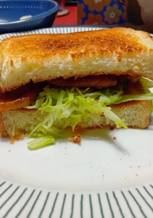 豚の生姜焼きホットサンド-レシピのメイン写真