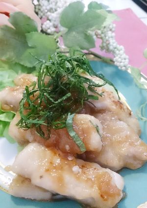 厚切り豚ロースの梅ﾀﾞﾚ絡め焼き✴-レシピのメイン写真