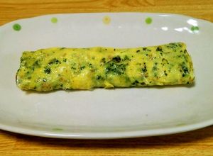 青菜の混ぜご飯の素で玉子焼き！-レシピのメイン写真