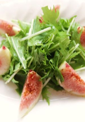 いちじくと水菜のフレッシュサラダ-レシピのメイン写真