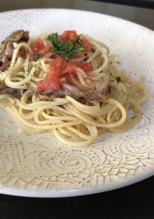 牛肉のトマトパスタ（クミン風味）♪-レシピのメイン写真