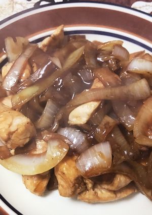 ササミと玉ねぎの甘酢炒め-レシピのメイン写真