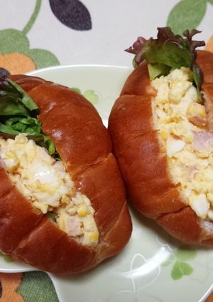 朝食にロールパン卵！-レシピのメイン写真