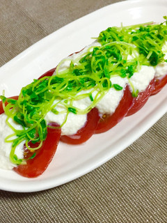 冷やしトマトの豆腐ソースかけ-レシピのメイン写真