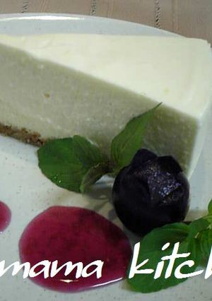 レアチーズケーキと✿ブドウのお花✿-レシピのメイン写真