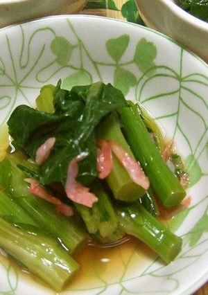 冬菜の味びたし　エビ味-レシピのメイン写真