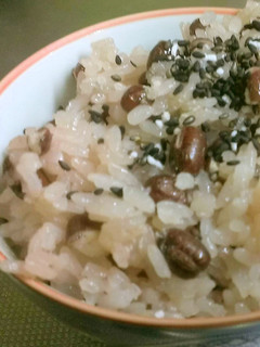 炊飯器でお米+もち米の簡単お赤飯-レシピのメイン写真