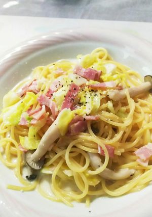ヘルシー☆豆乳クリームパスタ-レシピのメイン写真